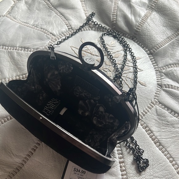 Prabal Gurung from Target black heart lace clutch NWT - Picture 6 of 7